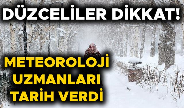 DÜZCE’DE SON 10 YILIN EN YOĞUN KAR YAĞIŞI GÖRÜLECEK