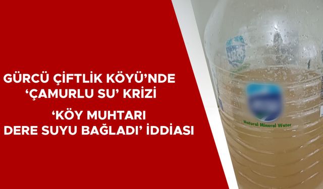 TEPKİLİ VATANDAŞ: “SULARIMIZ MAKİNELERİ BOZDU”