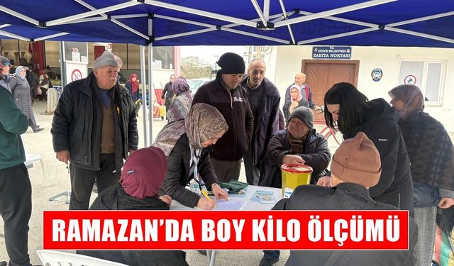 RAMAZAN’DA BOY KİLO ÖLÇÜMÜ