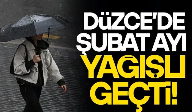 DÜZCE’DE ŞUBAT AYI YAĞIŞLI GEÇTİ