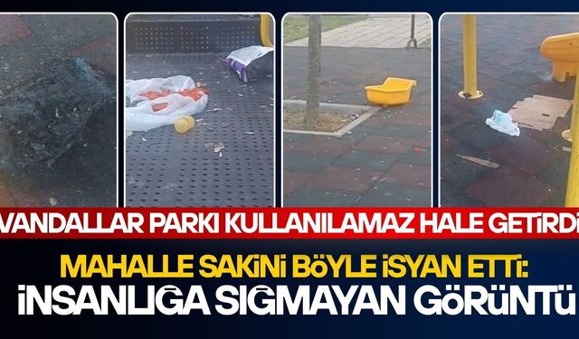 OYUN PARKININ DURUMUNA İSYAN ETTİ