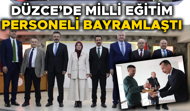 MİLLİ EĞİTİM MÜDÜRÜ ÖZER PERSONELİNİN RAMAZAN BAYRAMINI KUTLADI