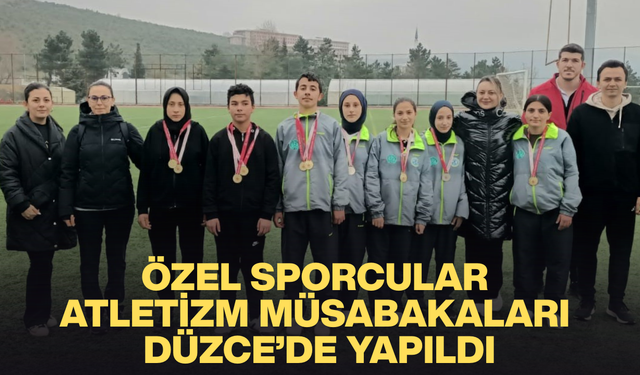 ATLETİZM MÜSABAKALARINDA SPORCULAR BİRİNCİ OLMAK İÇİN KIYASIYA MÜCADELE ETTİ