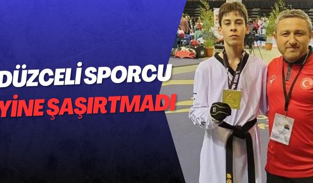 BELÇİKA’DAN DÜZCE’YE ALTIN MADALYA İLE DÖNDÜ