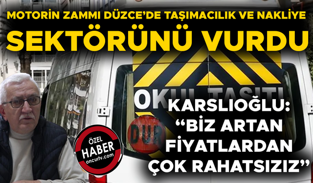 "TÜRKİYE’DE ÇIKAN MAZOTUN BİZ BİR KURUŞ FAYDASI YOK”