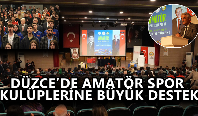 SPOR MALZEMELERİ DÜZENLENEN TÖRENLE TESLİM EDİLDİ