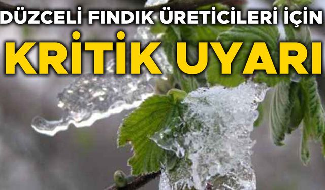 O BÖLGELERDE ZİRAİ DON RİSKİ DEVAM EDİYOR…