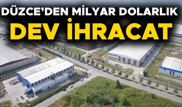 DÜZCE İHRACATI EN ÇOK ARTAN İLLER ARASINDA