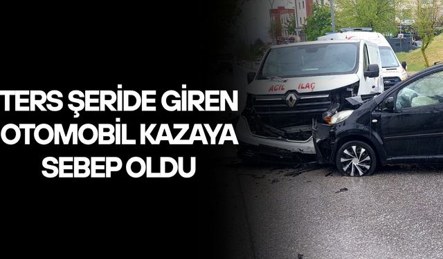 DÜZCE’DE İKİ ARAÇ KAFA KAFAYA ÇARPIŞTI: 3 YARALI