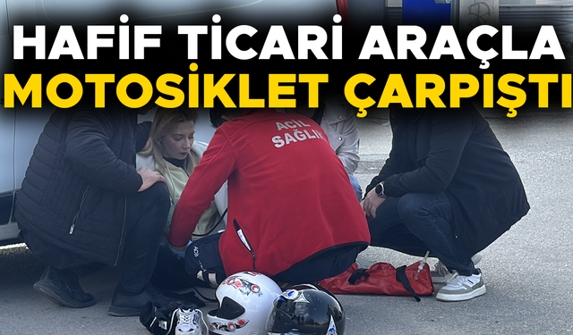 MOTOSİKLETTE BULUNAN 2 KİŞİ YARALANDI