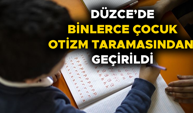 OTİZMLİ ÇOCUKLAR DÜZCE’DEKİ ‘ÇÖZGEM’ SAYESİNDE SOSYAL HAYATA BAĞLANIYOR