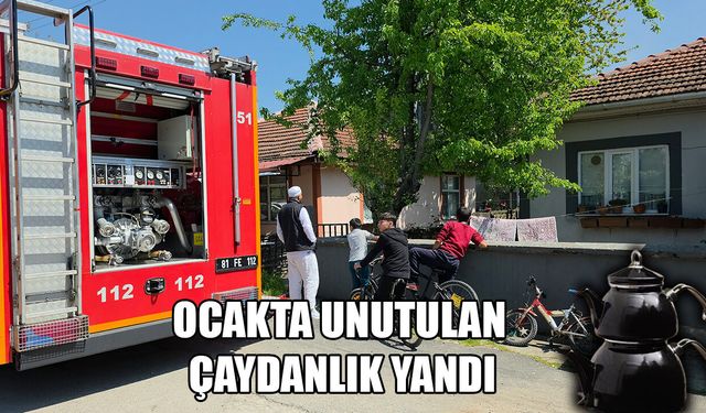 İTFAİYE EKİPLERİ YANGINI BÜYÜMEDEN SÖNDÜRDÜ