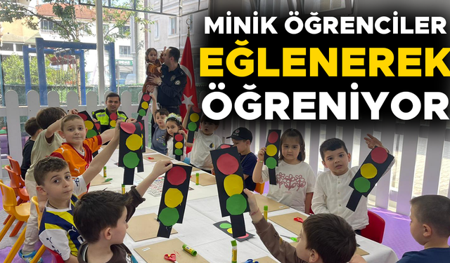 CUMAYERİ’NDE ANAOKULU ÖĞRENCİLERİNE TRAFİK EĞİTİMİ VERİLDİ