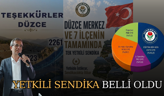 EĞİTİM-BİR SEN BAŞKANI ATAY’DAN TEŞEKKÜR