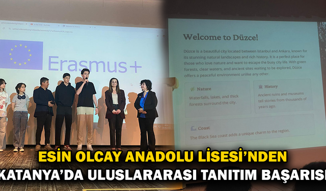 DÜZCELİ ÖĞRENCİLERDEN GURURLANDIRAN SUNUM