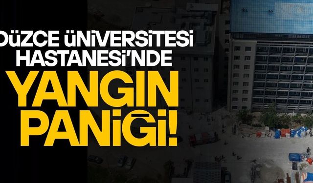 HASTANE İNŞAATINDAKİ YANGINI GÜVENLİK GÖREVLİLERİ ENGELLEDİ