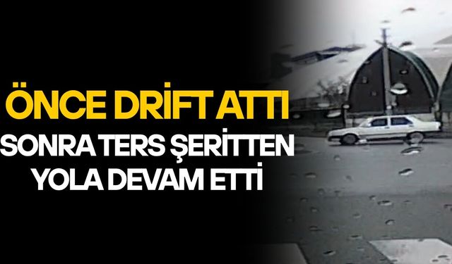 DÜZCE’DE TRAFİK GÜVENLİĞİNİ TEHLİKEYE DÜŞÜREN MAGANDA KAMERADA