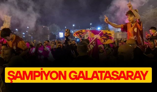 DÜZCE’DE SARI KIRMIZILI TARAFTARLAR DOYASIYA ŞAMPİYONLUK KUTLADI