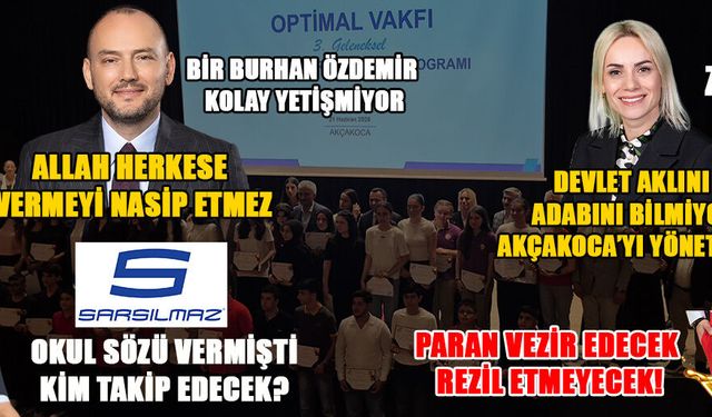 DÜZCE BURHAN ÖZDEMİR’İ ÖRNEK ALSIN