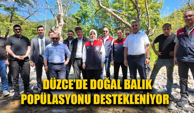 KARADERE DERESİ’NE KIRMIZI BENEKLİ ALABALIK YAVRUSU BIRAKILDI
