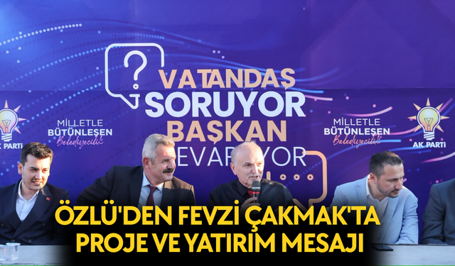 "GERÇEK BELEDİYECİLİK TOPRAĞIN ALTINA YATIRIM YAPMAKTIR"