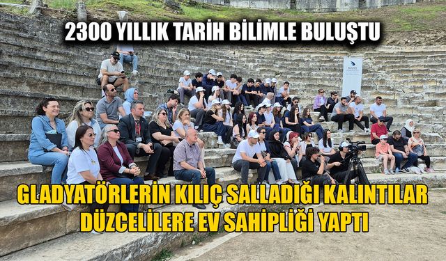 ANTİK TİYATRO OLARAK BİLİNİYORDU, GLADYATÖRLER DE ARENA YAPMIŞ