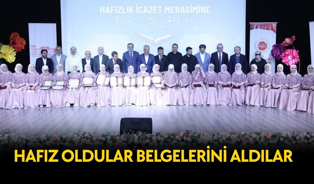 40 HAFIZIN İCAZET MERASİMİ YAPILDI