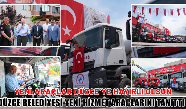 BAŞKAN ÖZLÜ; “YENİ ARAÇLARLA HİZMET ÜRETME KAPASİTEMİZİ ARTTIRMIŞ OLDUK”
