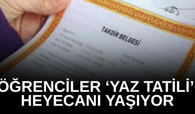 DÜZCE’DE 75 BİN 523 ÖĞRENCİ KARNE ALARAK YAZ TATİLİNE GİRECEK