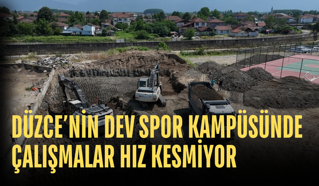 19 MAYIS SPOR KAMPÜSÜ'NDE KAPALI SPOR SALONU İÇİN İLK KAZMA VURULDU