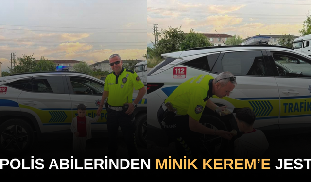 POLİSLER YÜREKLERİ ISITTI