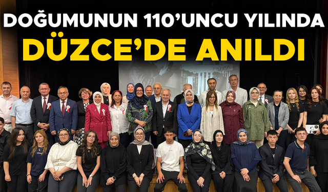 ÜNLÜ PROFESÖRÜN KIZI DÜZCE’DE ÖĞRENCİLERLE BİR ARAYA GELDİ