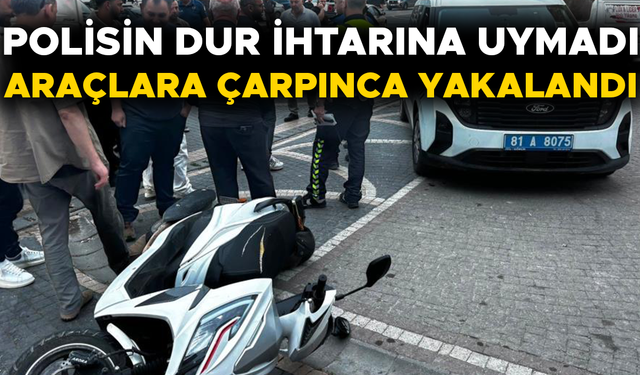 POLİSLE TARTIŞAN MOTOSİKLET SÜRÜCÜSÜ GÖZALTINA ALINDI