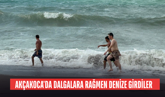 DALGALAR ZAMAN ZAMAN METRELERCE YÜKSELDİ