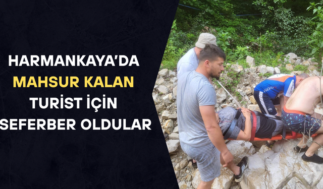 EKİPLERİN ÇALIŞMASIYLA KURTARILDI