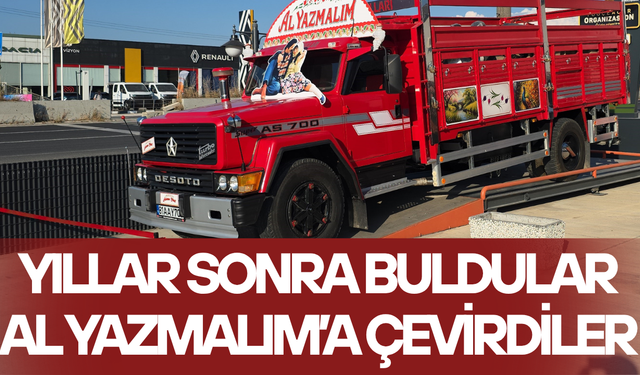 DÜZCELİ AİLE DEDE HATIRASINI "AL YAZMALIM" KAMYONUYLA YAŞATIYOR