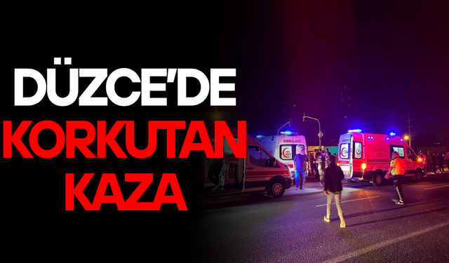 HASTA TAŞIYAN AMBULANS İLE OTOMOBİL ÇARPIŞTI: 8 YARALI