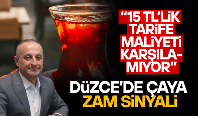DÜZCE'DE KAHVEHANE VE ÇAY OCAKLARINDAN ZAM TALEBİ