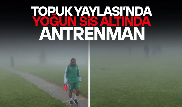 DİĞER KULÜPLER ANTRENMANI İPTAL ETTİ, BURSASPOR SİSE ALDIRMADI