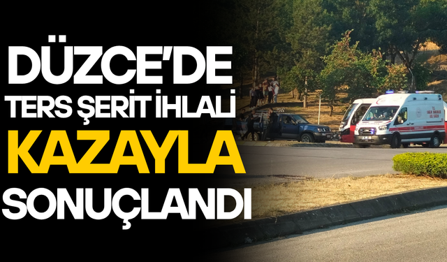 TERS ŞERİDE GİREN CİP HALK OTOBÜSÜYLE ÇARPIŞTI:1 YARALI