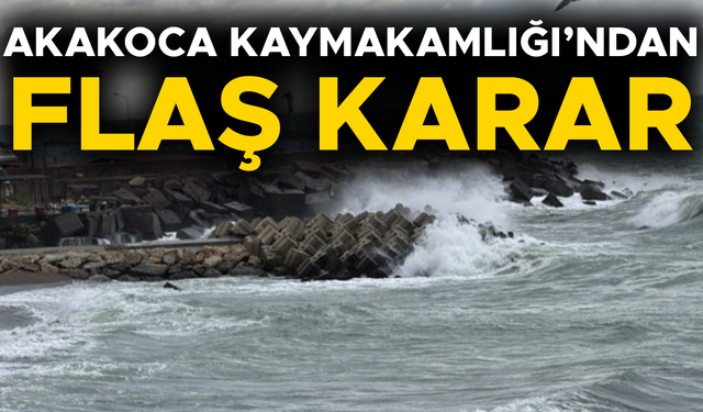 SAHİLLERE KIRMIZI BAYRAK ÇEKİLDİ