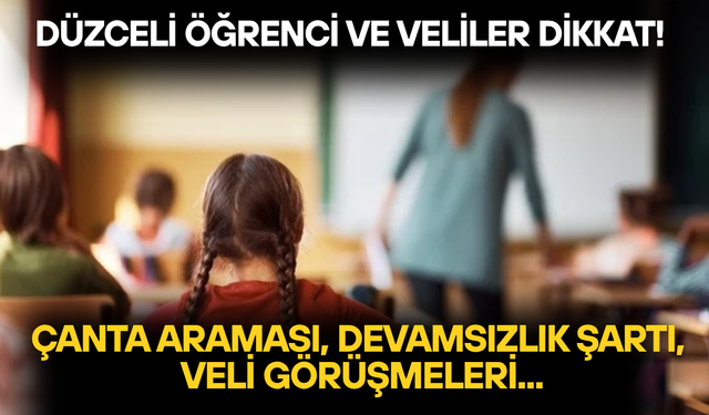 MEB'DEN OKULLARDA YENİ KURALLAR!
