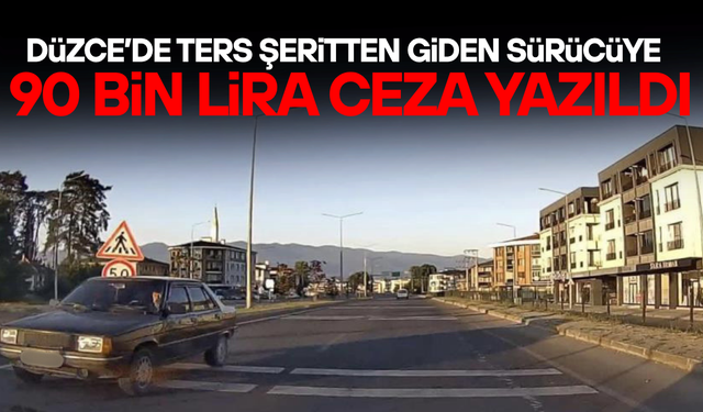 EMNİYET GÖRÜNTÜLERİ İNCELEDİ, SÜRÜCÜYE CEZA YAZILDI