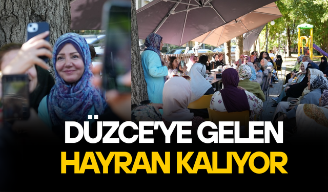 ÜNLÜ TV PROGRAMCISI DÜZCE’YE HAYRANLIĞINI BİR KEZ DAHA YİNELEDİ