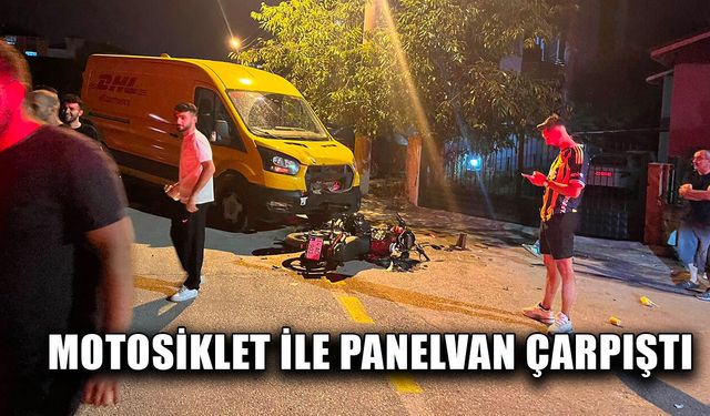 MOTOSİKLET SÜRÜCÜSÜ YARALANDI