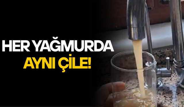 BAHÇEKÖY’DE MUSLUKLARDAN ÇAMURLU SU AKIYOR