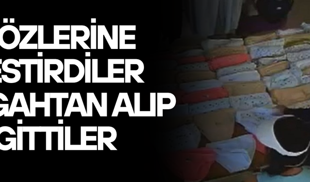 DÜZCE’DE İÇ ÇAMAŞIRI HIRSIZLIĞI KAMERADA