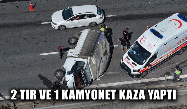 KAMYONETİN SÜRÜCÜ YARALANDI