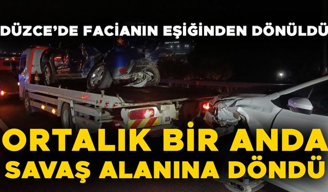 ZİNCİRLEME KAZADA 5 KİŞİ YARALANDI