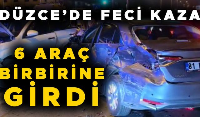 ZİNCİRLEME KAZADA BİR KİŞİ YARALANDI